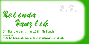 melinda hanzlik business card